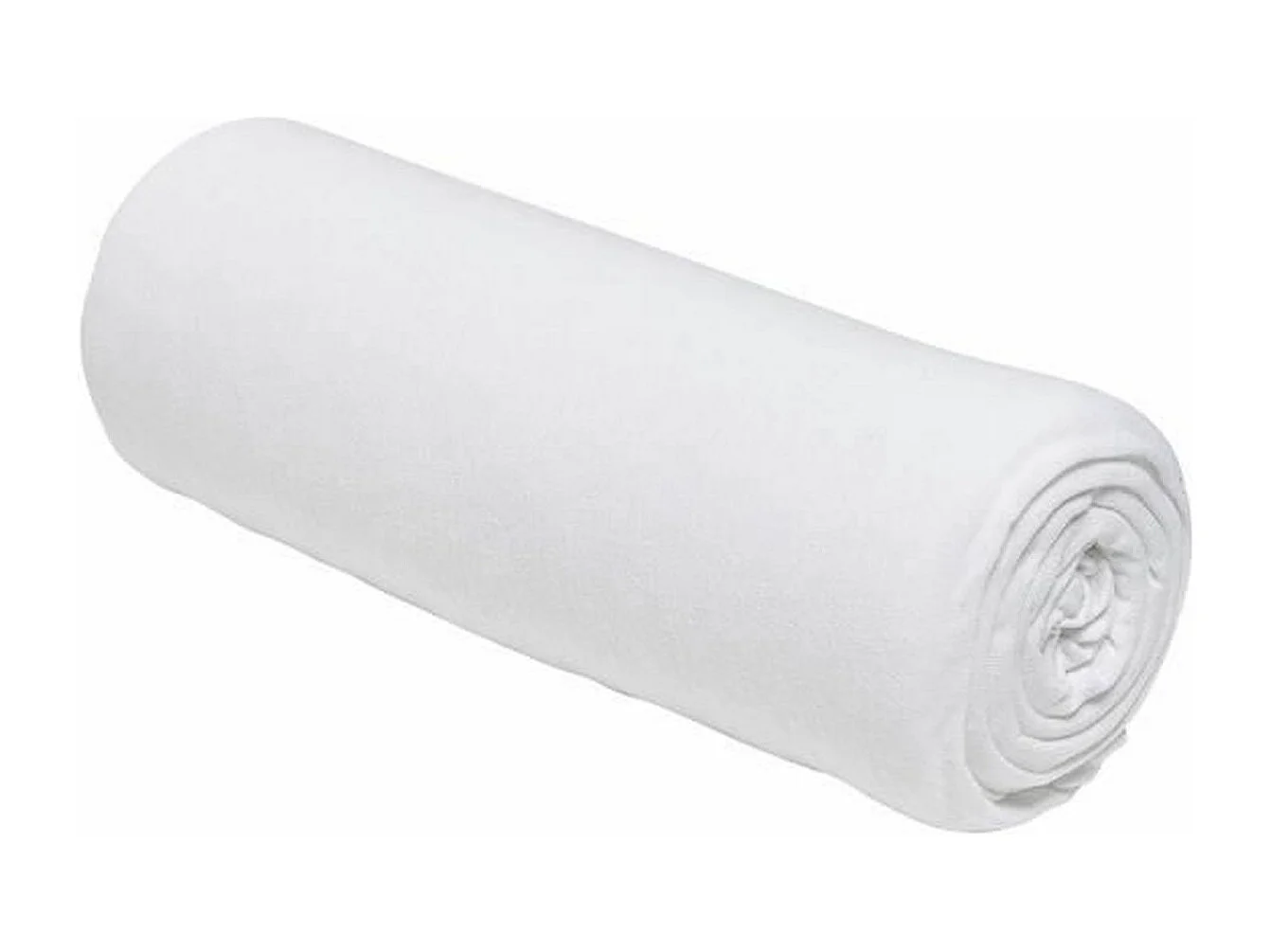 Drap housse jerey uni craie 90 x 190 x 25 cm