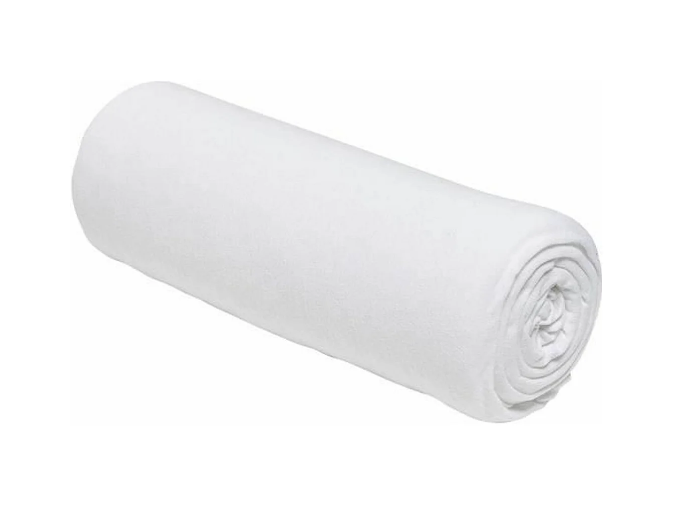 Drap housse jerey uni craie 90 x 190 x 25 cm