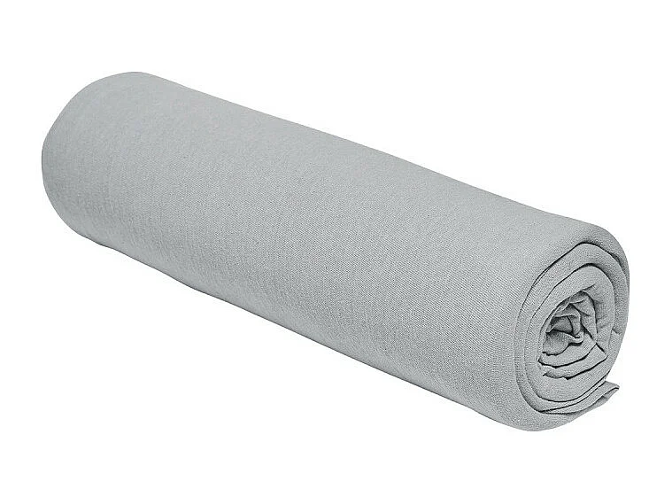 Drap-housse en jersey de coton. Acier 160/180x200cm