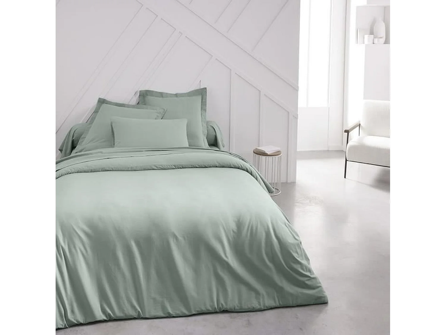 Drap-housse en jersey de coton. Turquoise 135/150x200cm