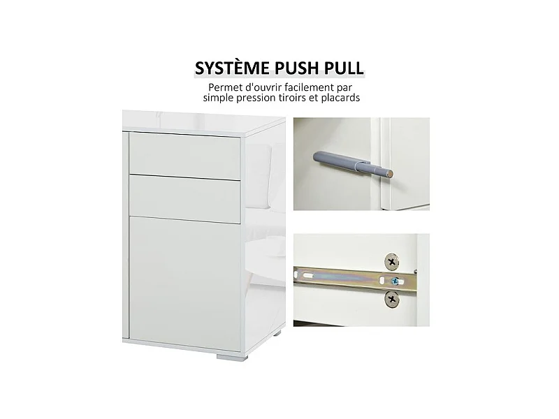 Commode buffet CHÄLONS blanche