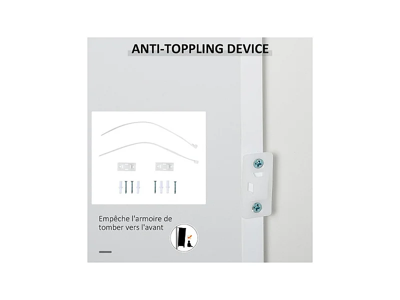 Commode buffet CHÄLONS blanche