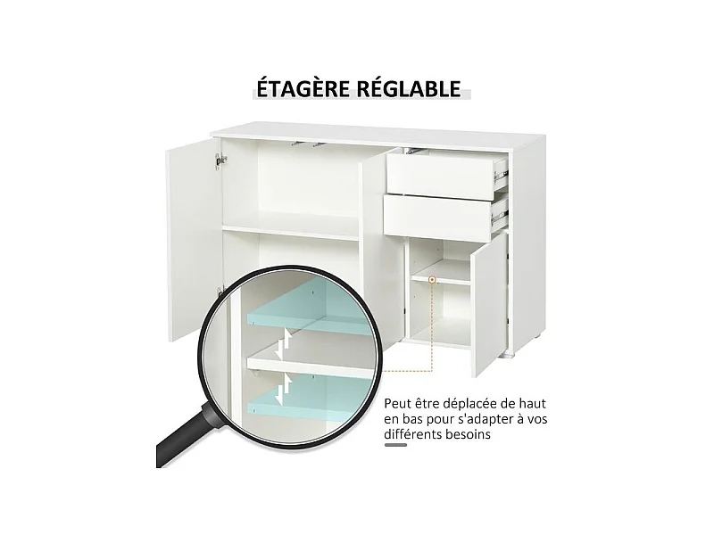 Commode buffet NINO blanche