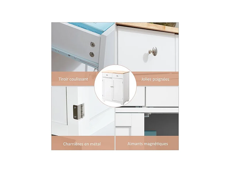 Buffet 2 portes MONIA blanc