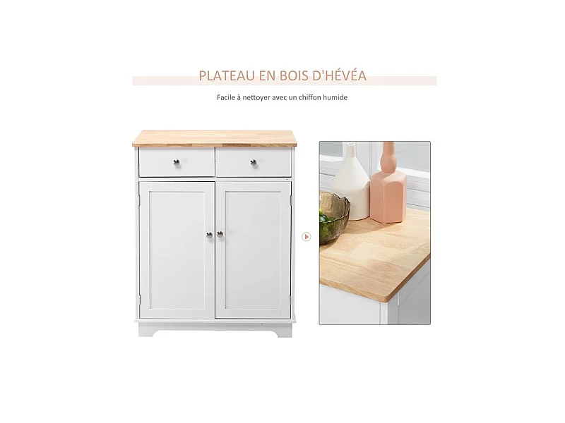 Buffet 2 portes MONIA blanc