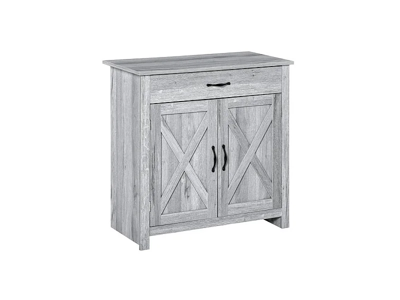 Buffet 2 portes ELOÏSE gris clair