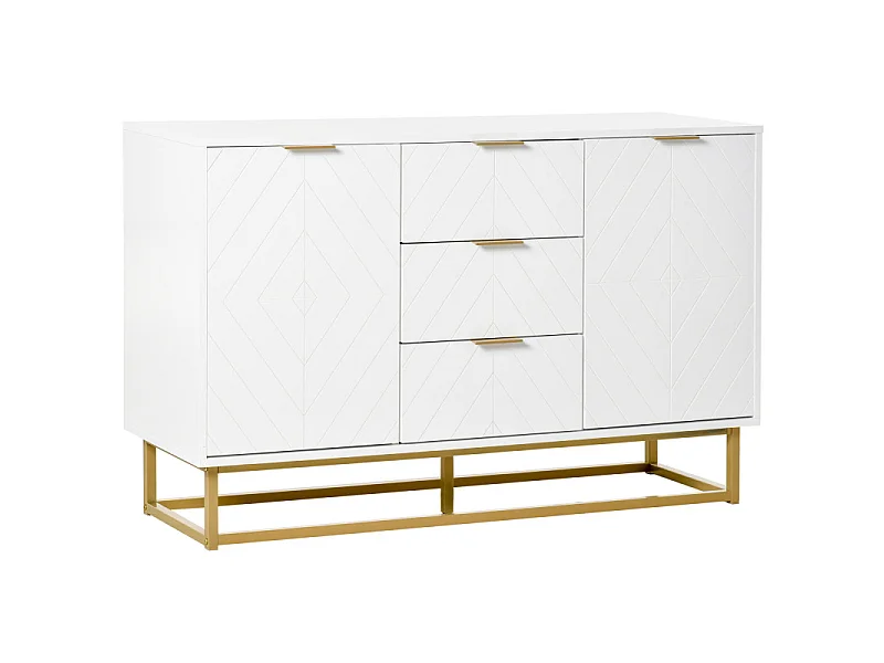 Buffet design APHRODITE blanc et doré