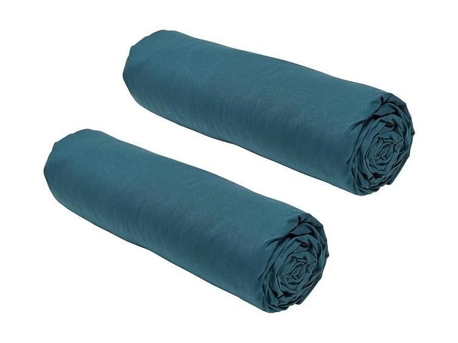 2 draps housses paon 140 x 190 cm