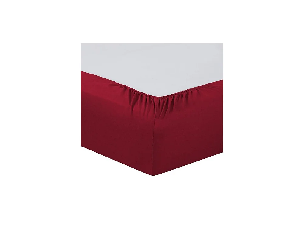 Drap Housse 160x200cm ROUGE