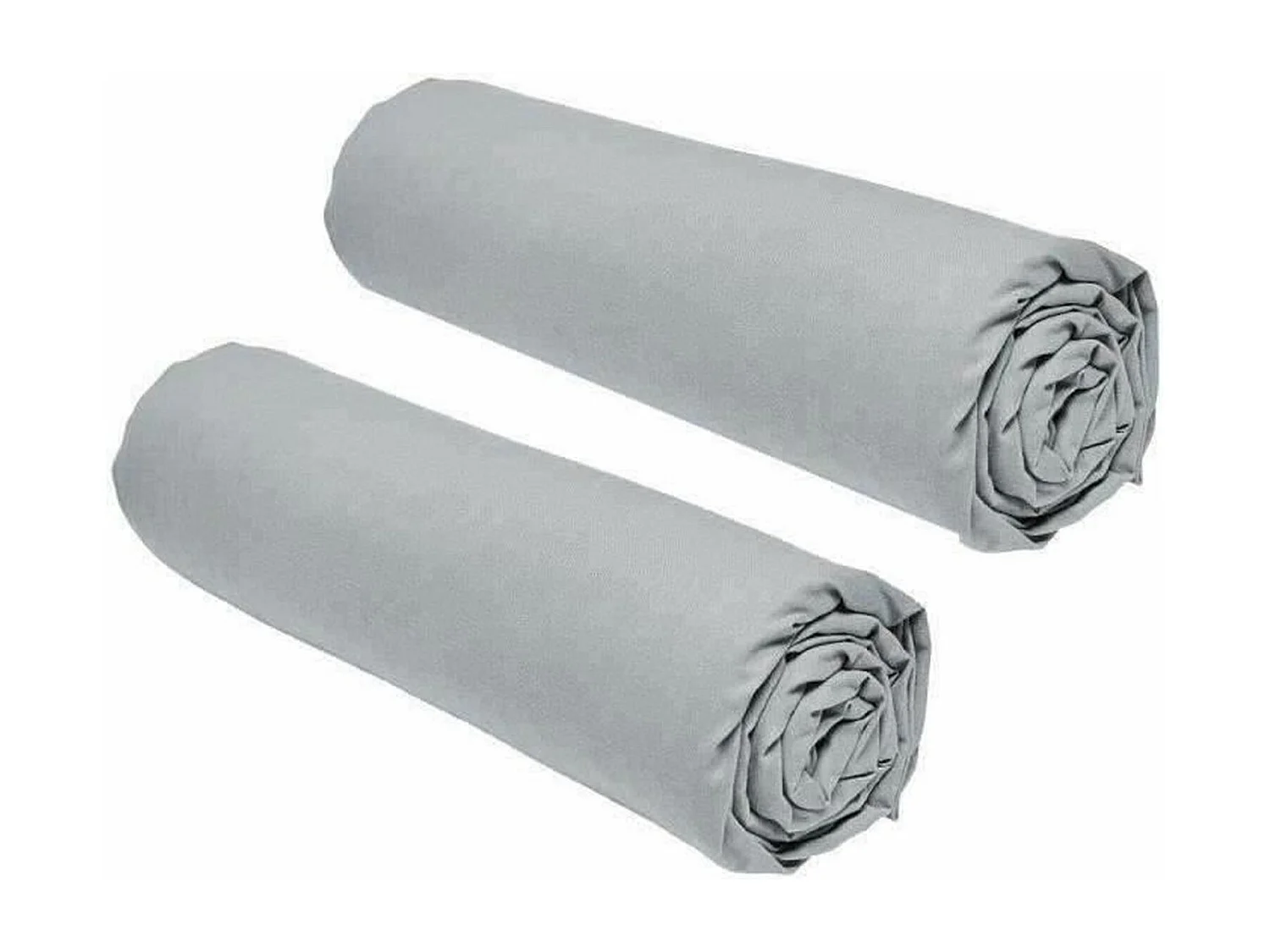 2 draps housses - 160 x 200 cm - 2 personnseAcier