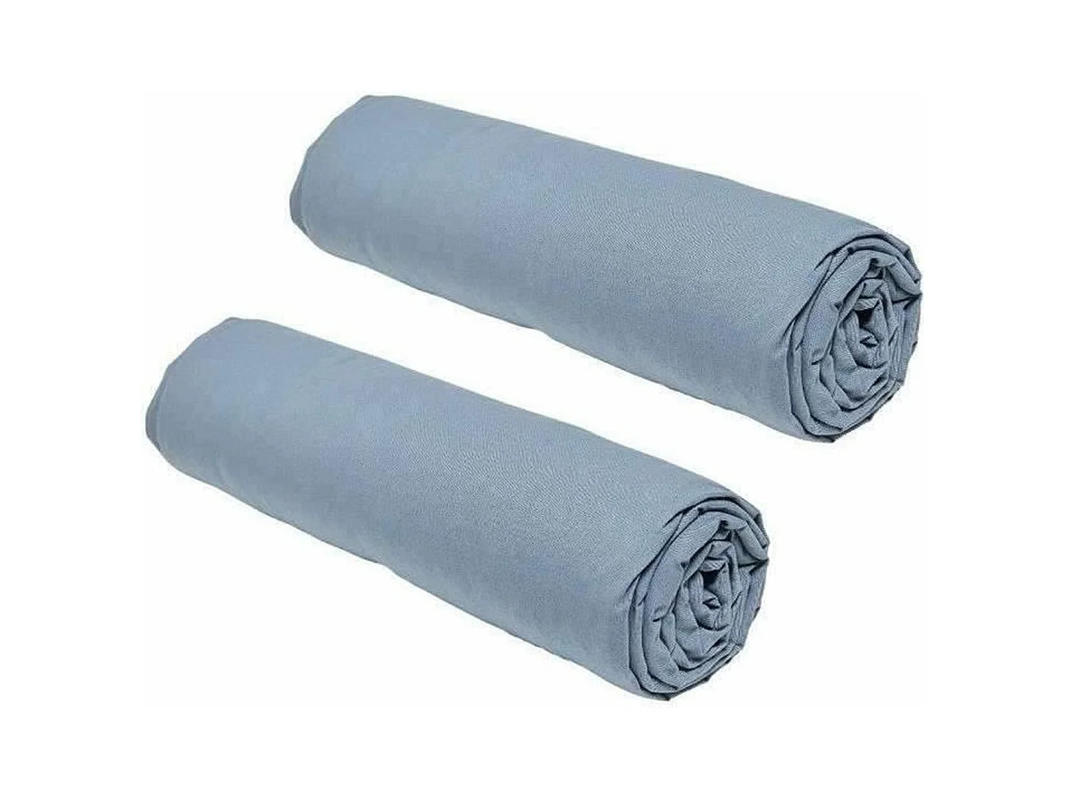 2 draps housses - 160 x 200 cm - Denim