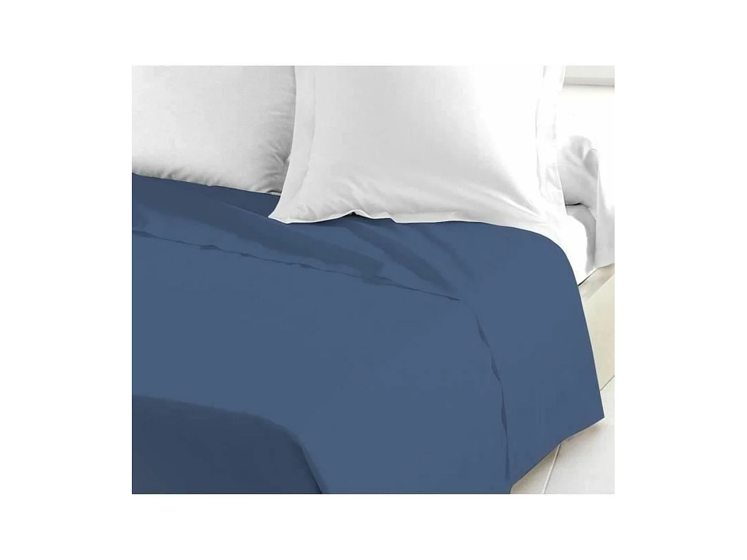 Drap plat bleu 240 x 300 cm