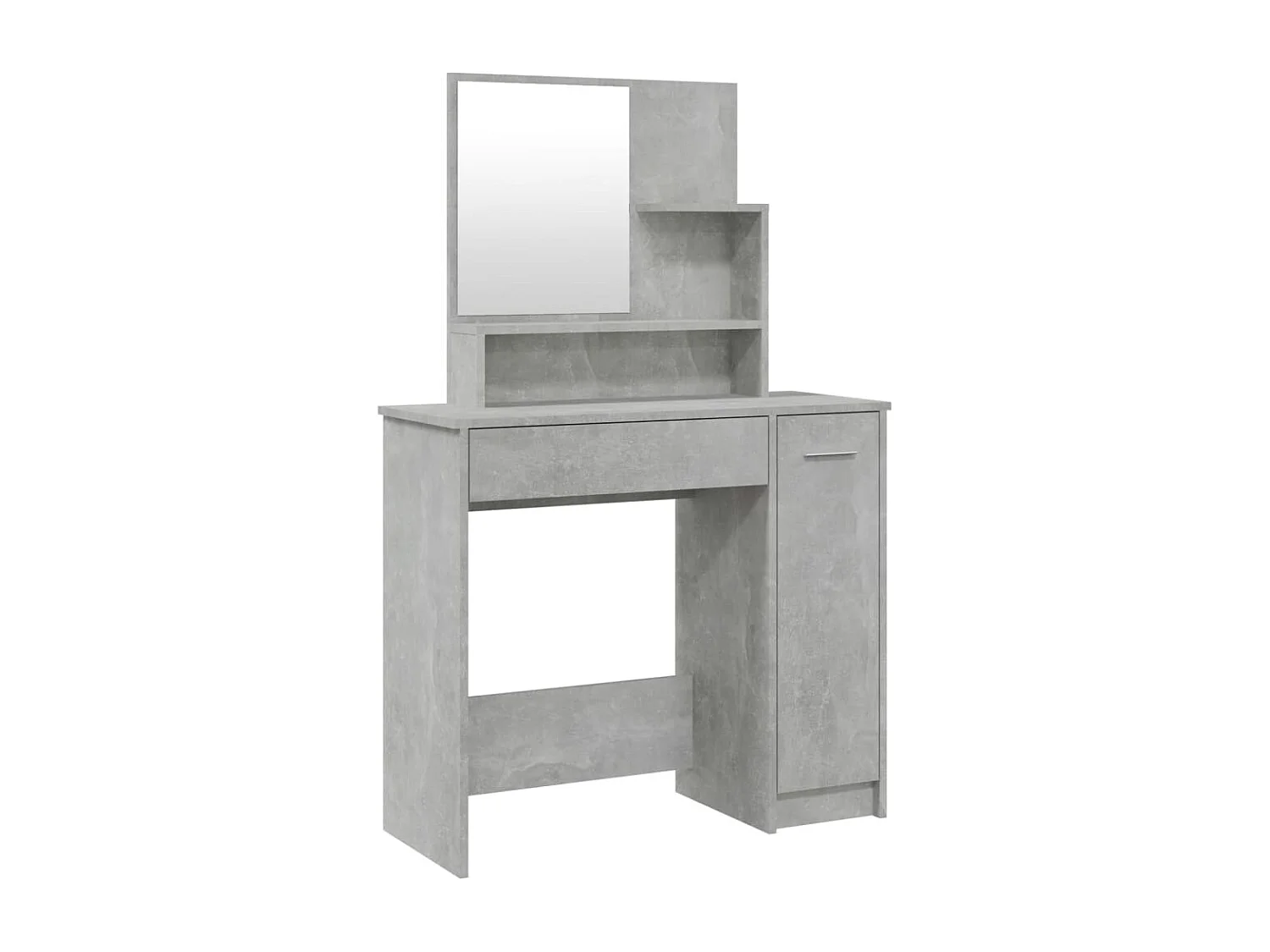 Coiffeuse table de maquillage grise 86.5 x 35 x 136 cm 02_0006396