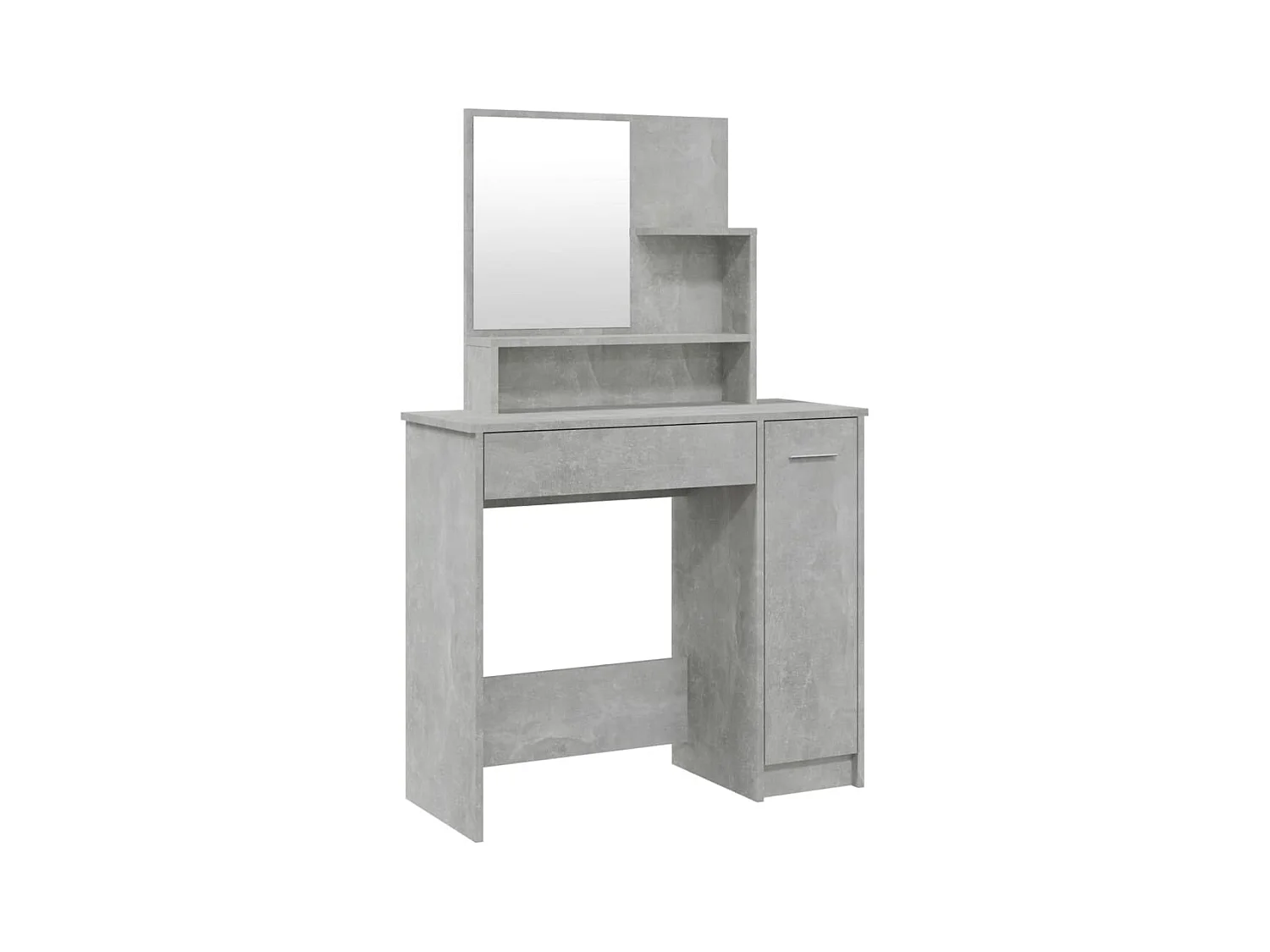 Coiffeuse table de maquillage grise 86.5 x 35 x 136 cm 02_0006396