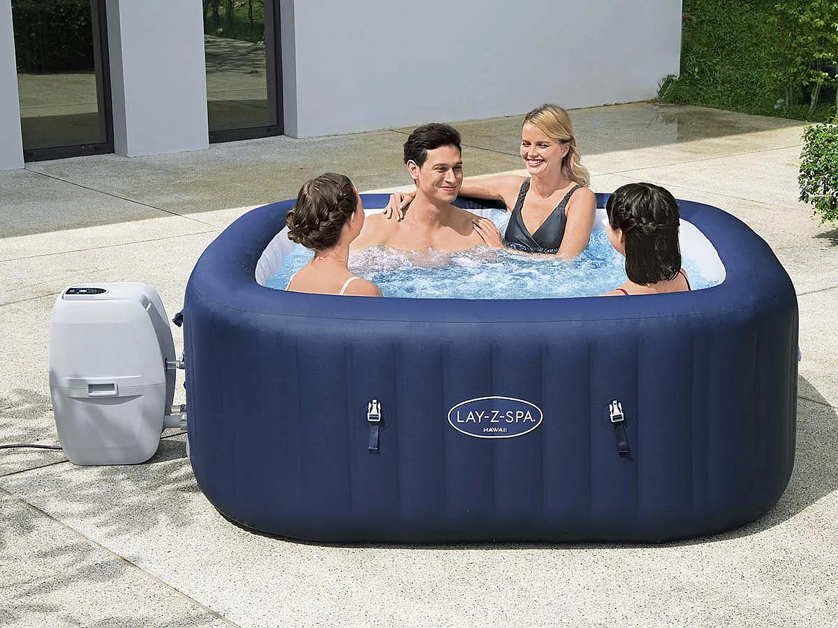 Spa gonflable Lay-Z-Spa Hawaii carré Airjet 4/6 places - Bestway