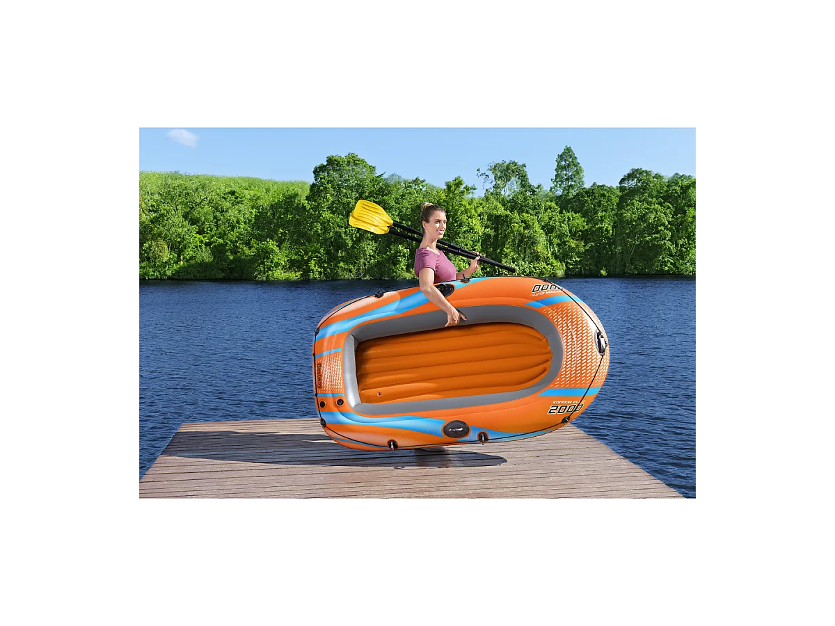 Bestway Kit bateau gonflable kondor elite 2000 1,96 m - 61141