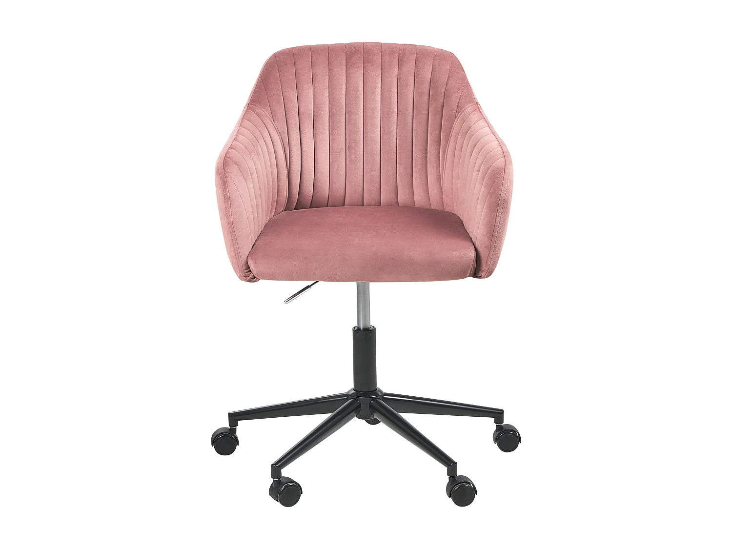 Chaise de bureau VENICE Velours Rose