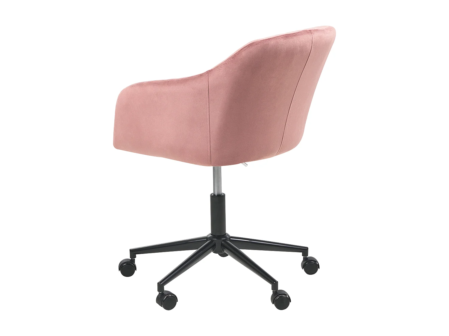 Chaise de bureau VENICE Velours Rose