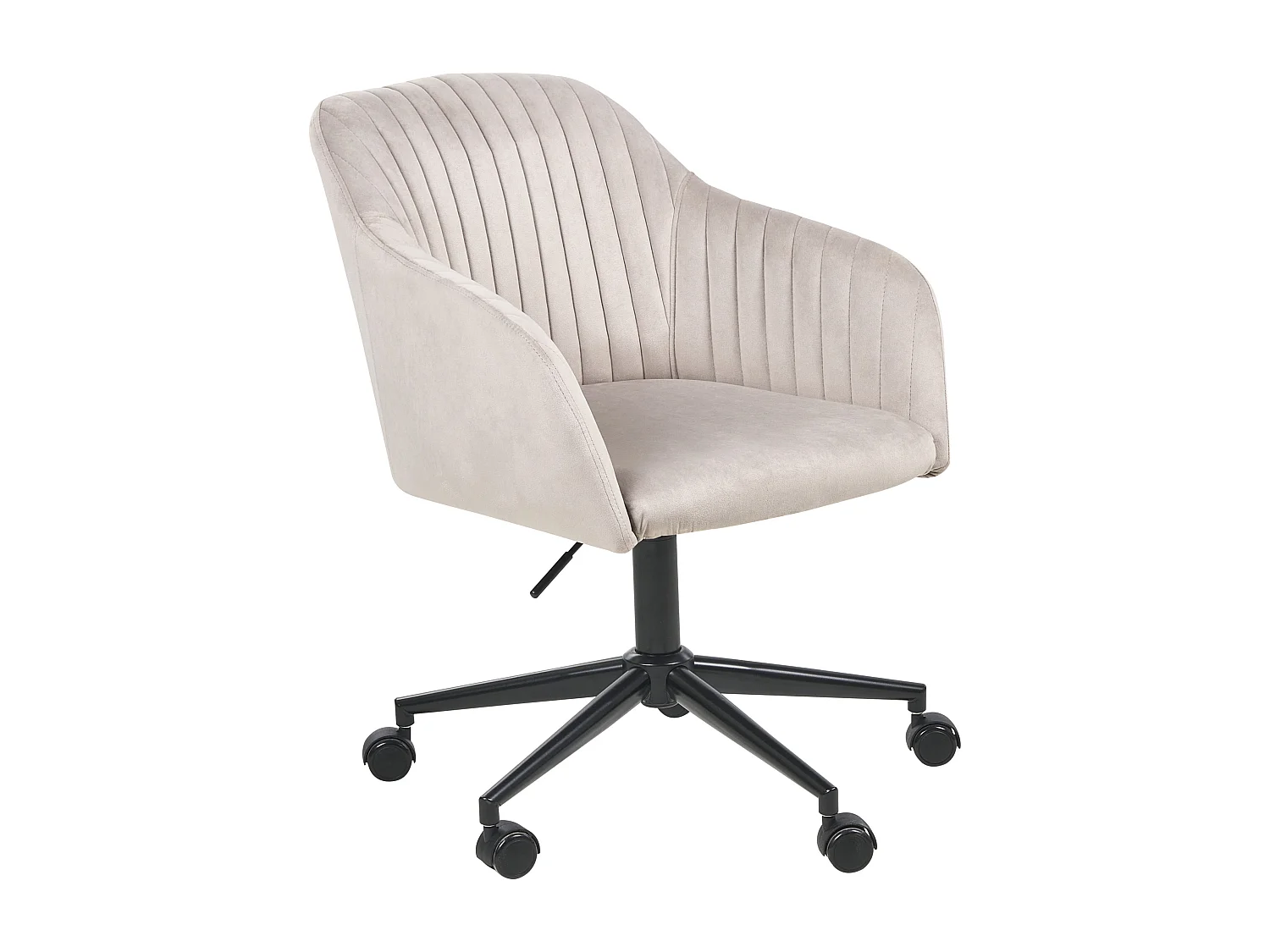 Chaise de bureau VENICE Velours Taupe