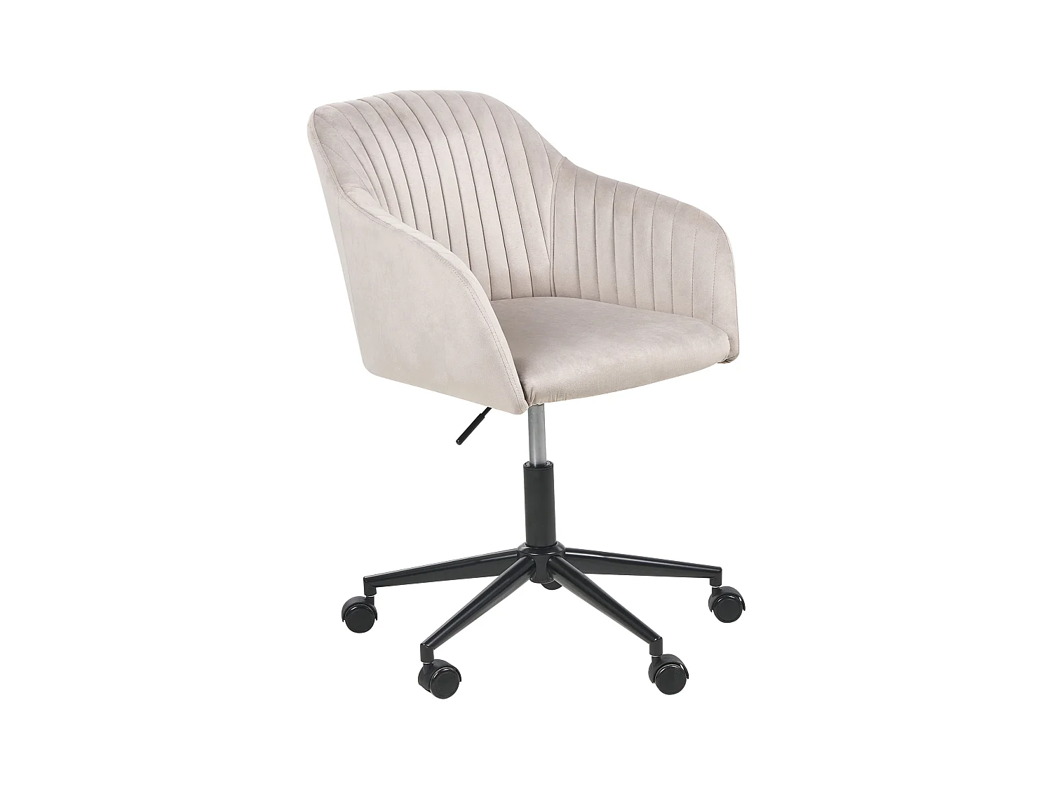 Chaise de bureau VENICE Velours Taupe