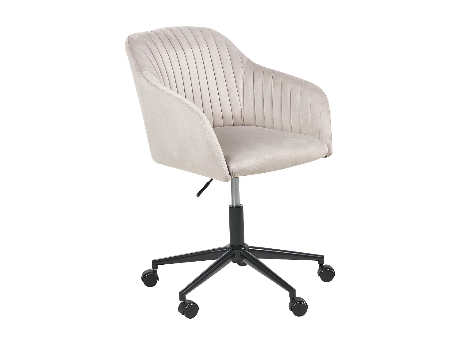 Chaise de bureau VENICE Velours Taupe