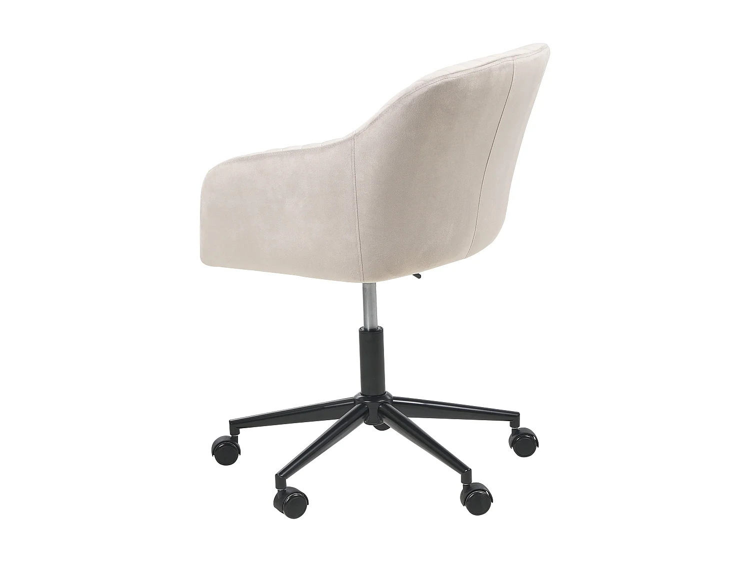 Chaise de bureau VENICE Velours Taupe