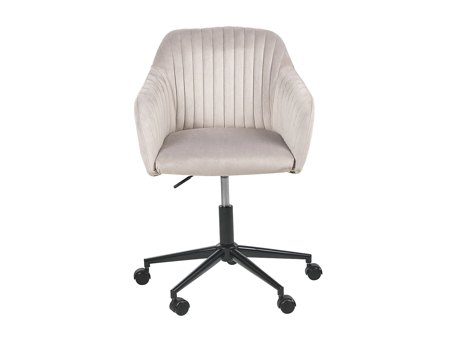 Chaise de bureau VENICE Velours Taupe