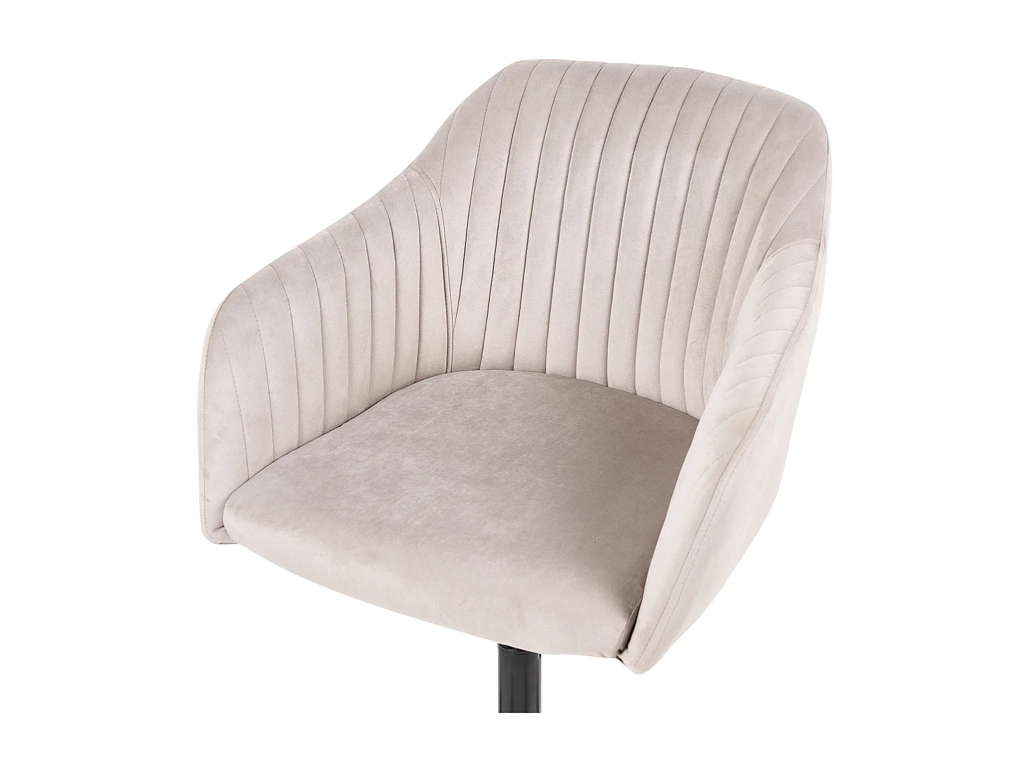 Chaise de bureau VENICE Velours Taupe