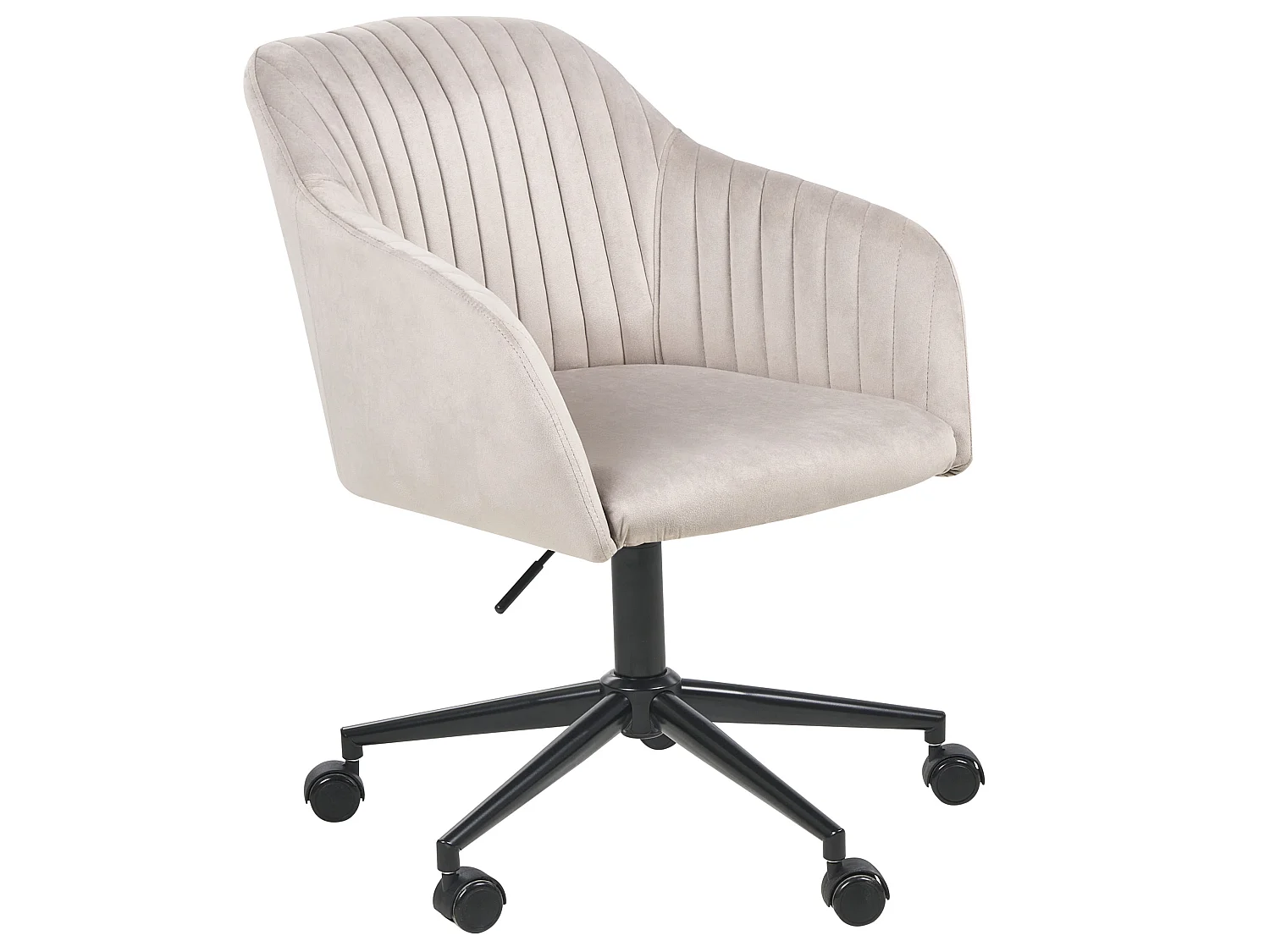Chaise de bureau VENICE Velours Taupe