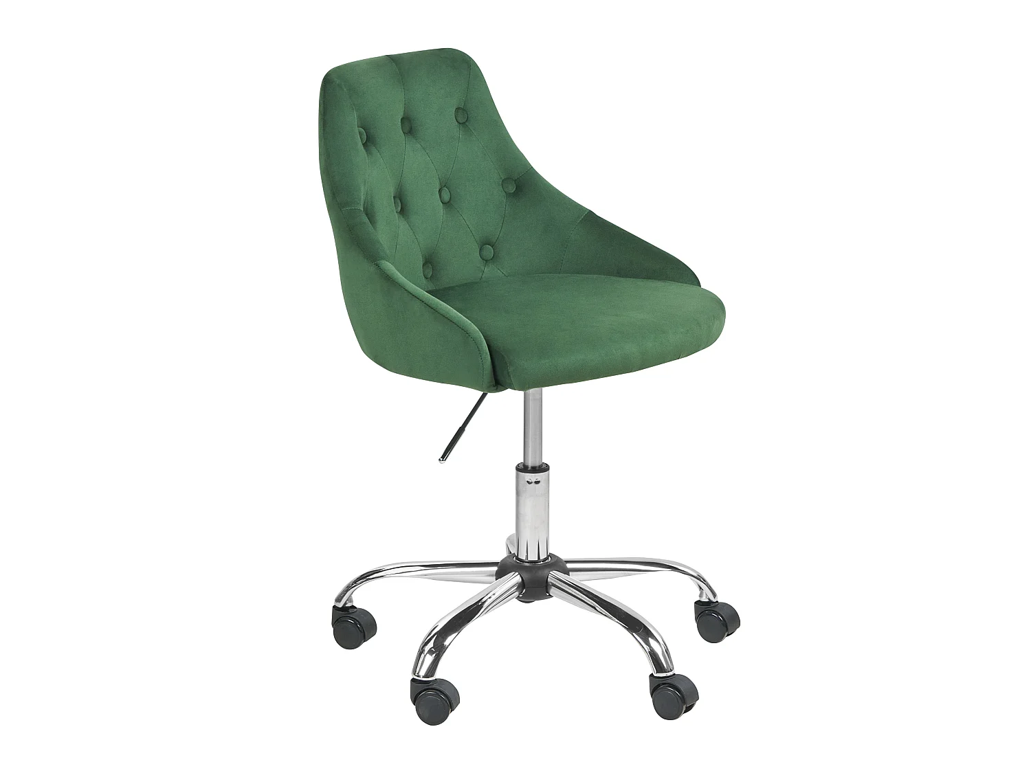Chaise de bureau PARRISH Velours Vert émeraude