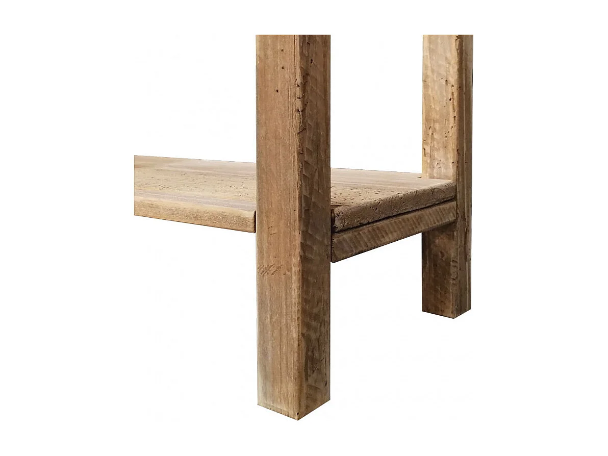 Console L. 75 cm en bois de pin massif recyclé 1 tiroir - CHALET