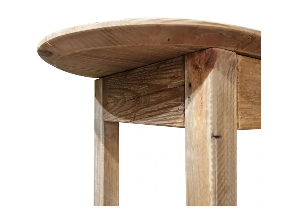 Console L. 75 cm en bois de pin massif recyclé 1 tiroir - CHALET