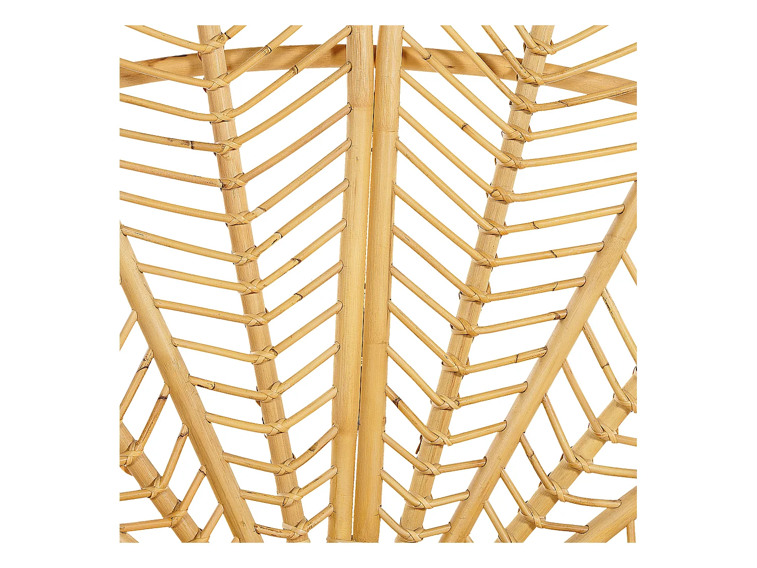 Bed Rotan FLORENTINE 180 x 200 cm Lichtbruin