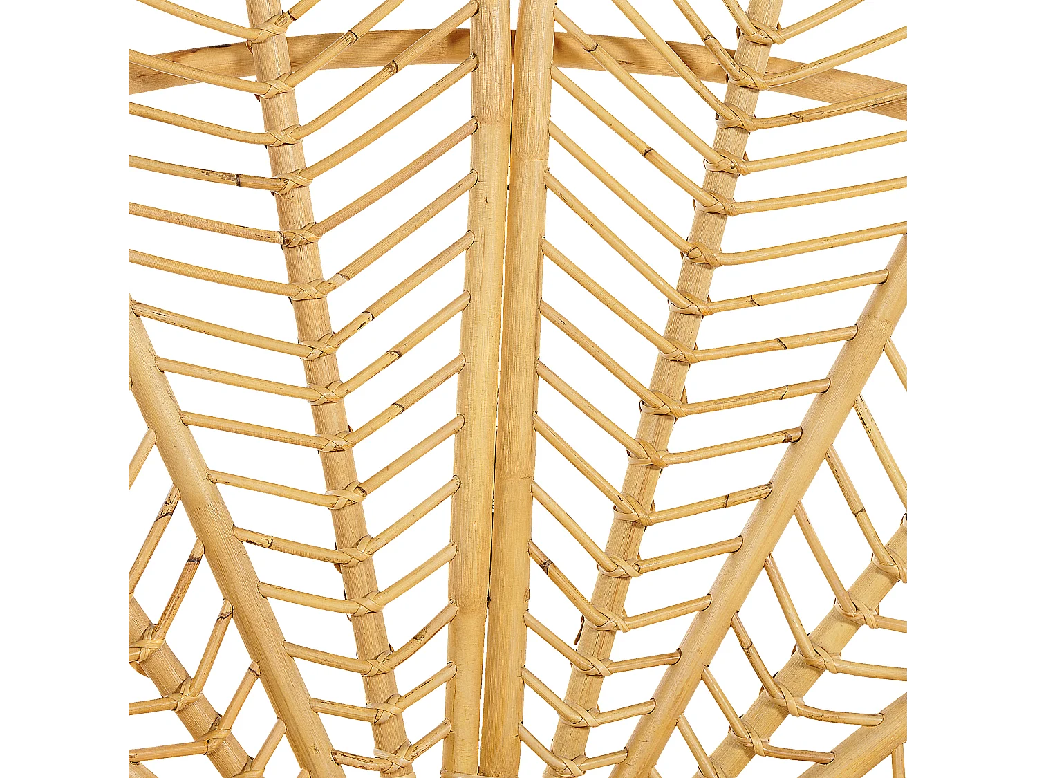 Lit avec sommier Rotin FLORENTINE 180 x 200 cm Marron clair