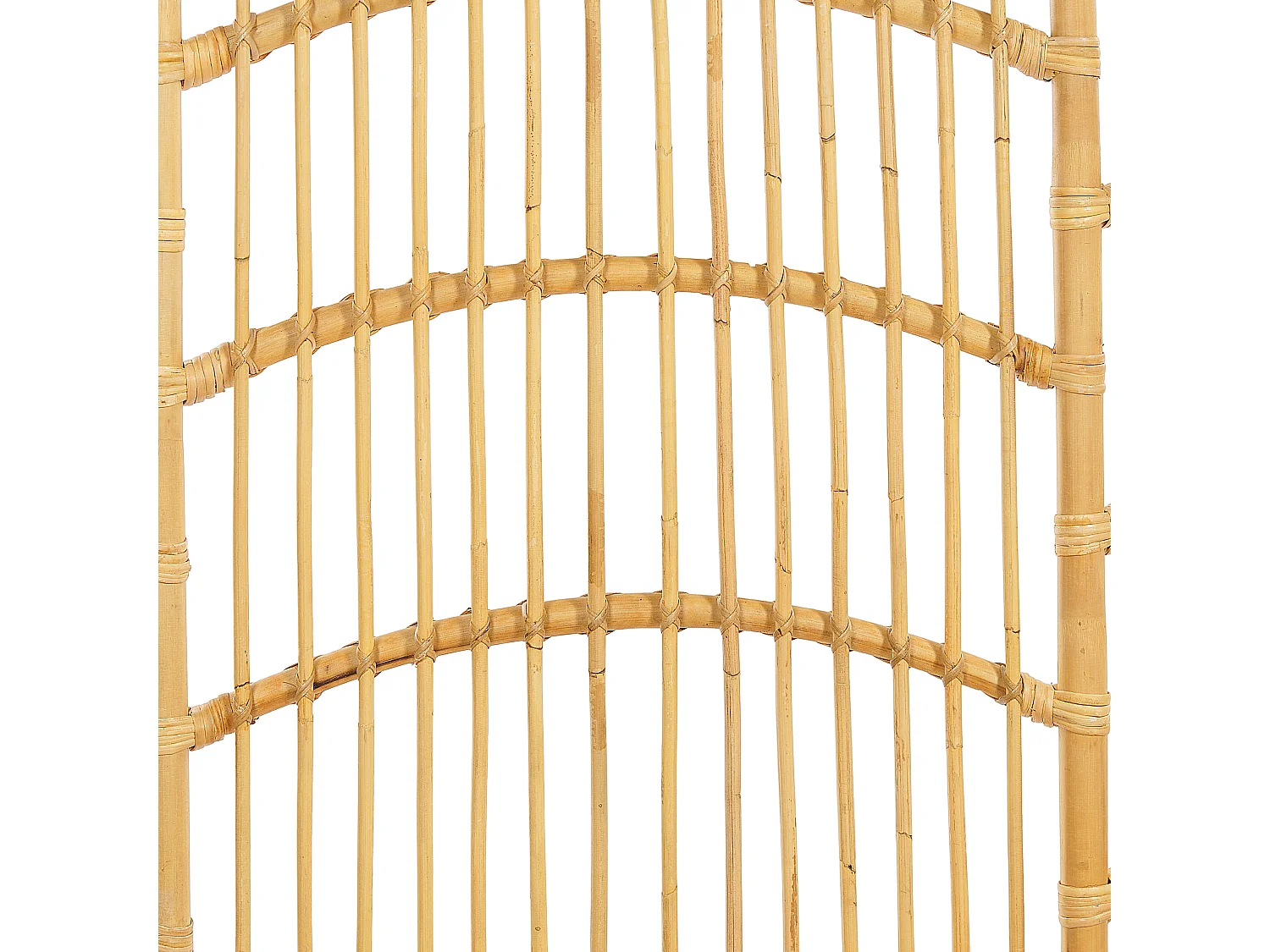 Letto Rattan DOMEYROT 160 x 200 cm Legno chiaro