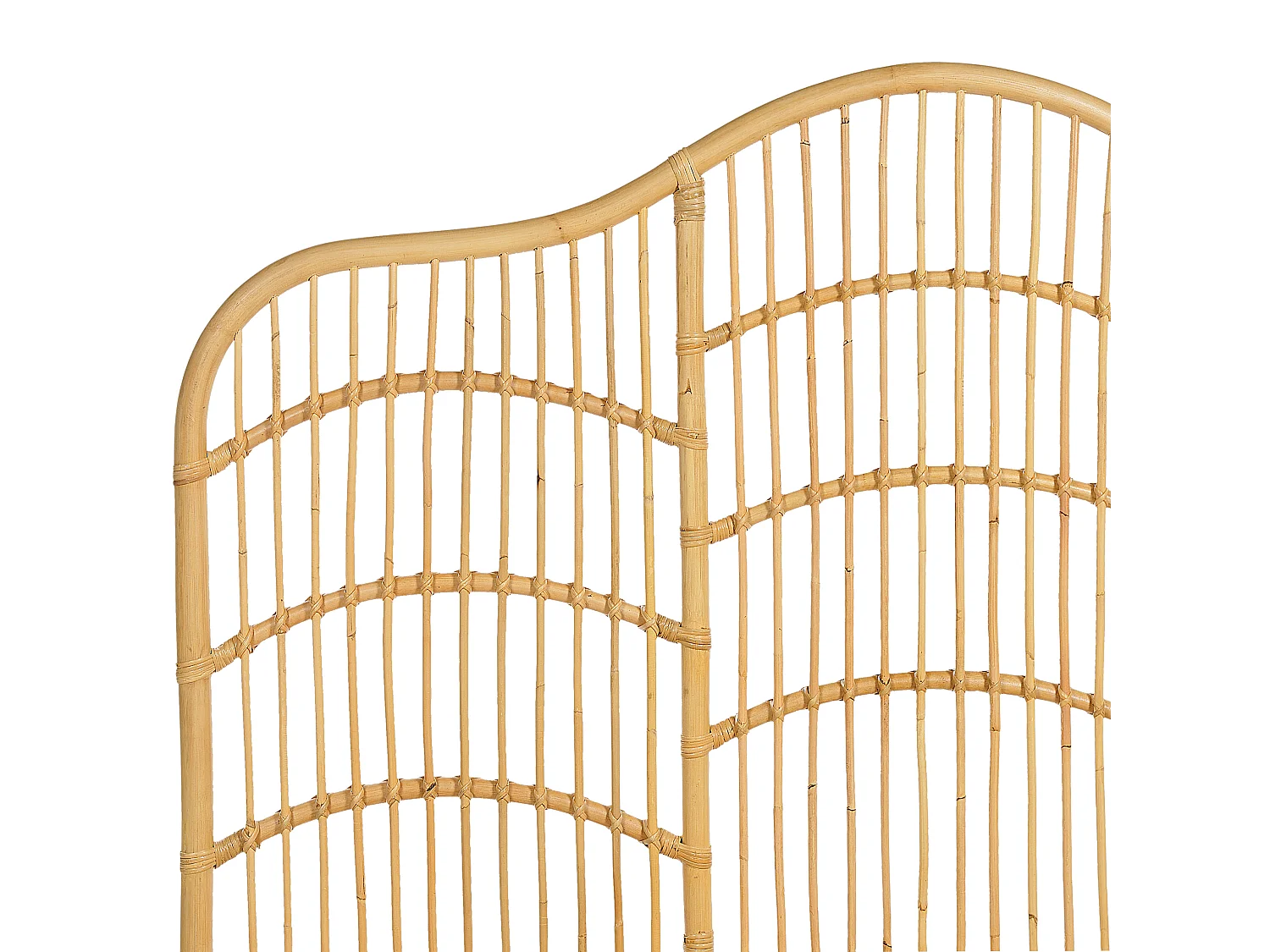 Letto Rattan DOMEYROT 160 x 200 cm Legno chiaro