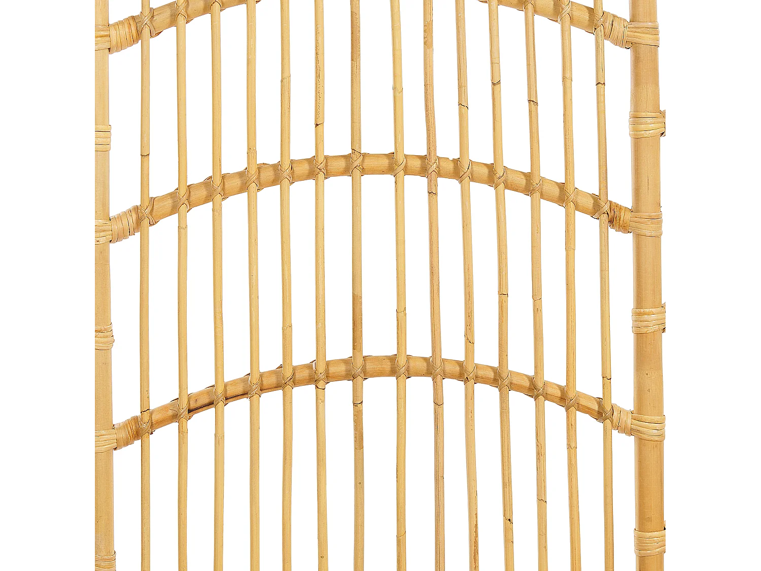 Letto Rattan DOMEYROT 160 x 200 cm Legno chiaro