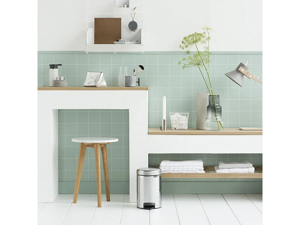 Bidone con Pedale NewIcon 3L Acciaio Lucido Brabantia