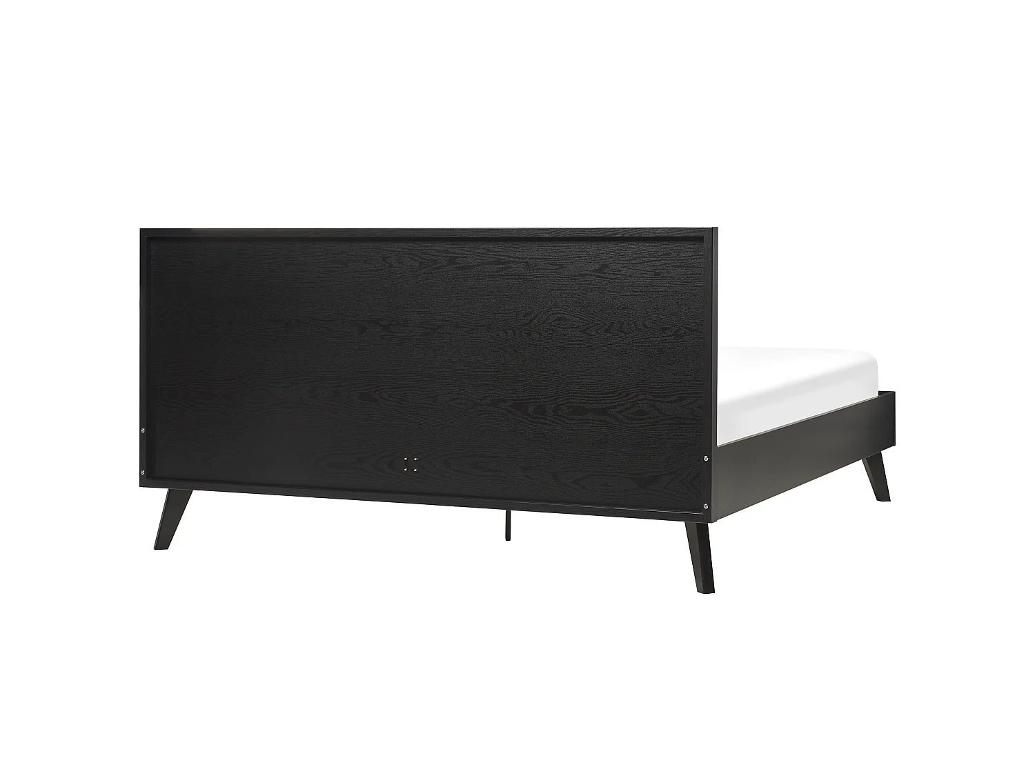 Letto Rattan MONPAZIER 180 x 200 cm Nero