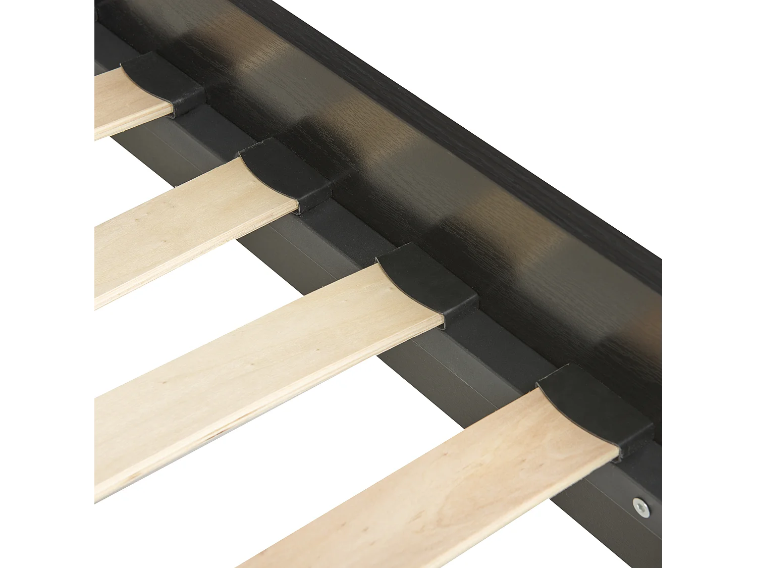 Bed Rotan MONPAZIER 180 x 200 cm Zwart