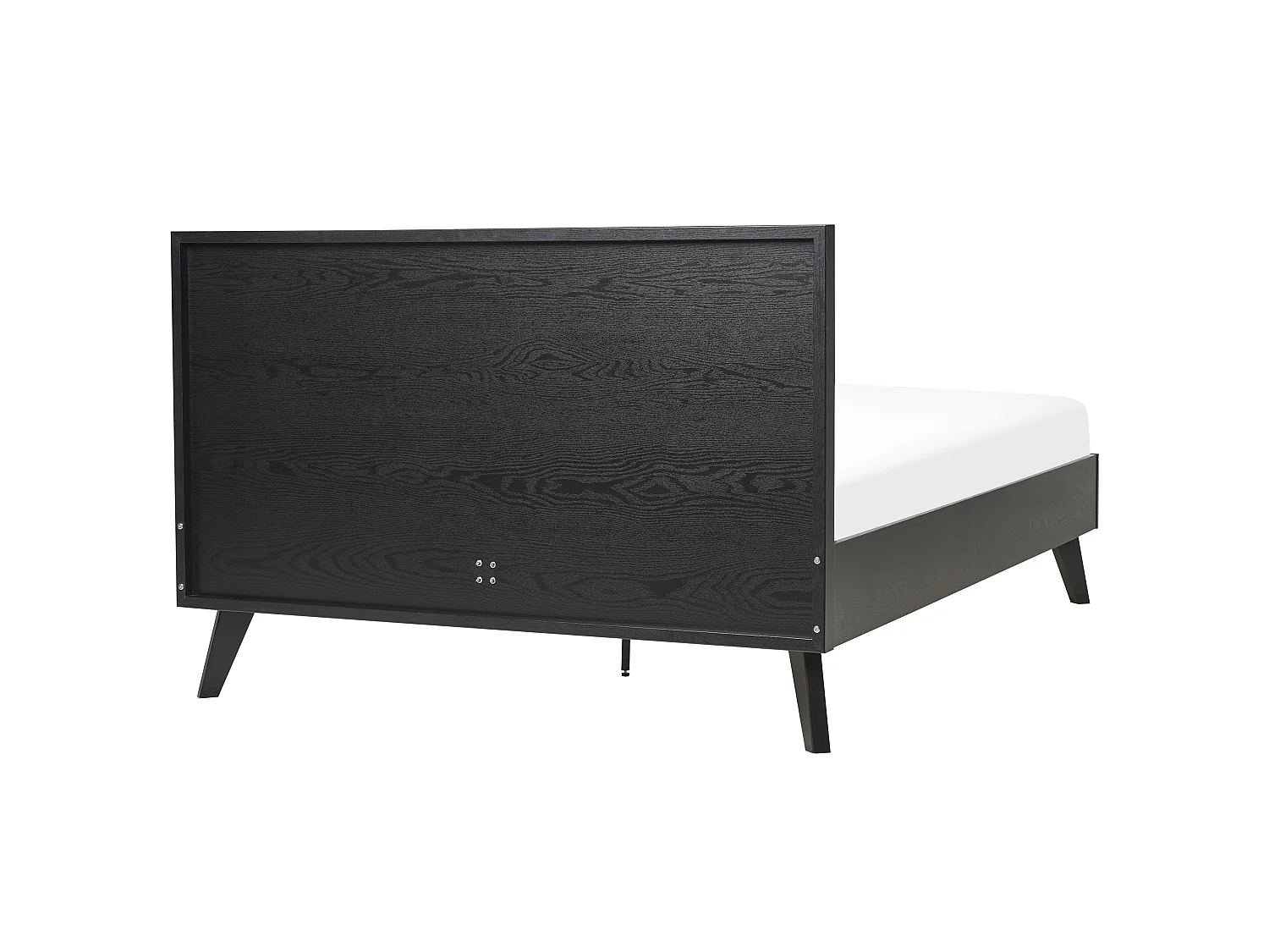 Bett mit Lattenrost Rattan MONPAZIER 140 x 200 cm Schwarz