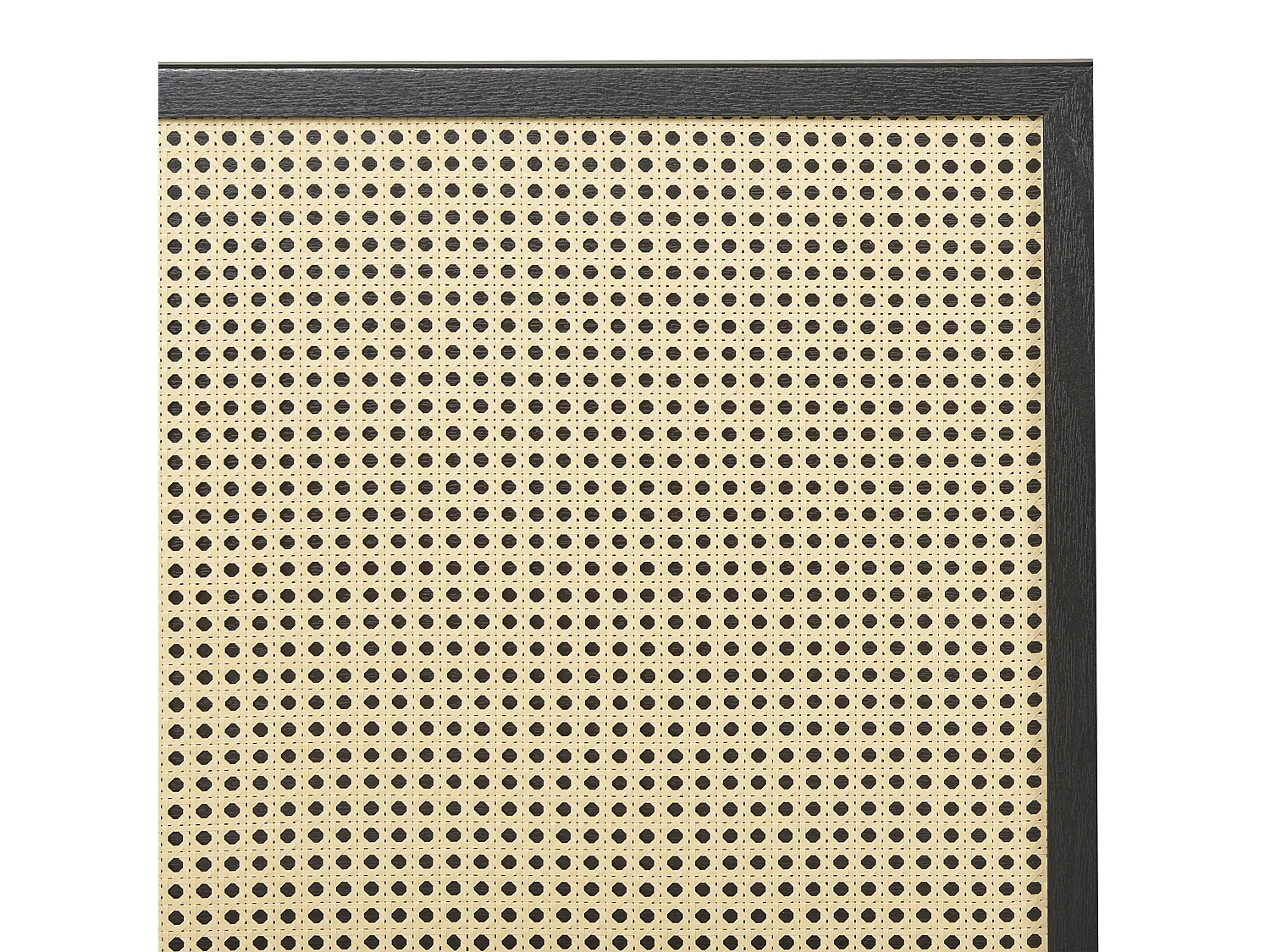 Bett mit Lattenrost Rattan MONPAZIER 140 x 200 cm Schwarz