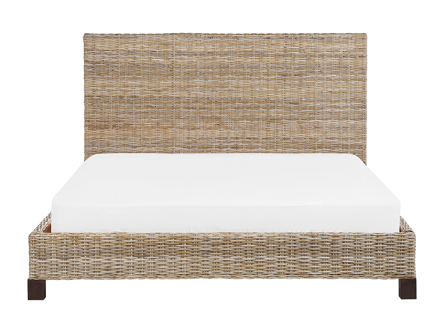 Letto Rattan SALBRIS 180 x 200 cm Naturale