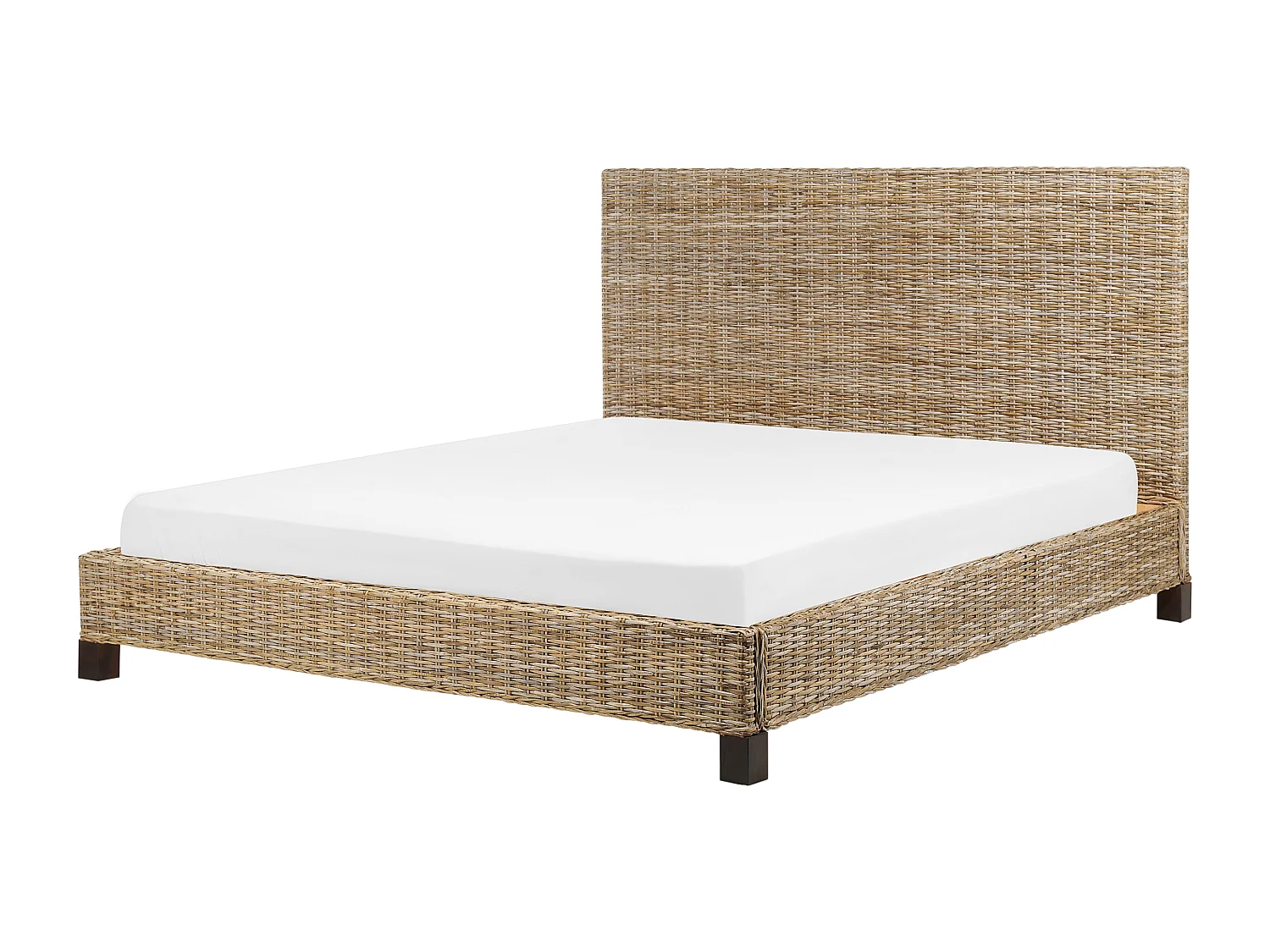 Bed Rotan SALBRIS 180 x 200 cm Natuurlijk