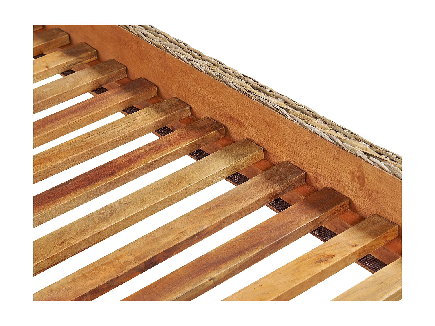 Bed Rotan SALBRIS 180 x 200 cm Natuurlijk