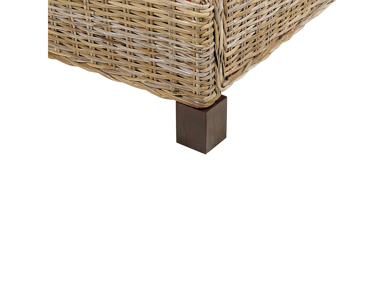 Lit avec sommier Rotin SALBRIS 180 x 200 cm Naturel