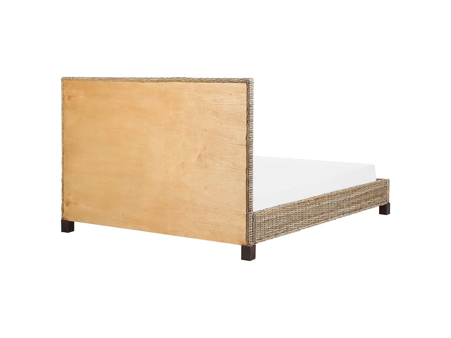 Letto Rattan SALBRIS 160 x 200 cm Naturale