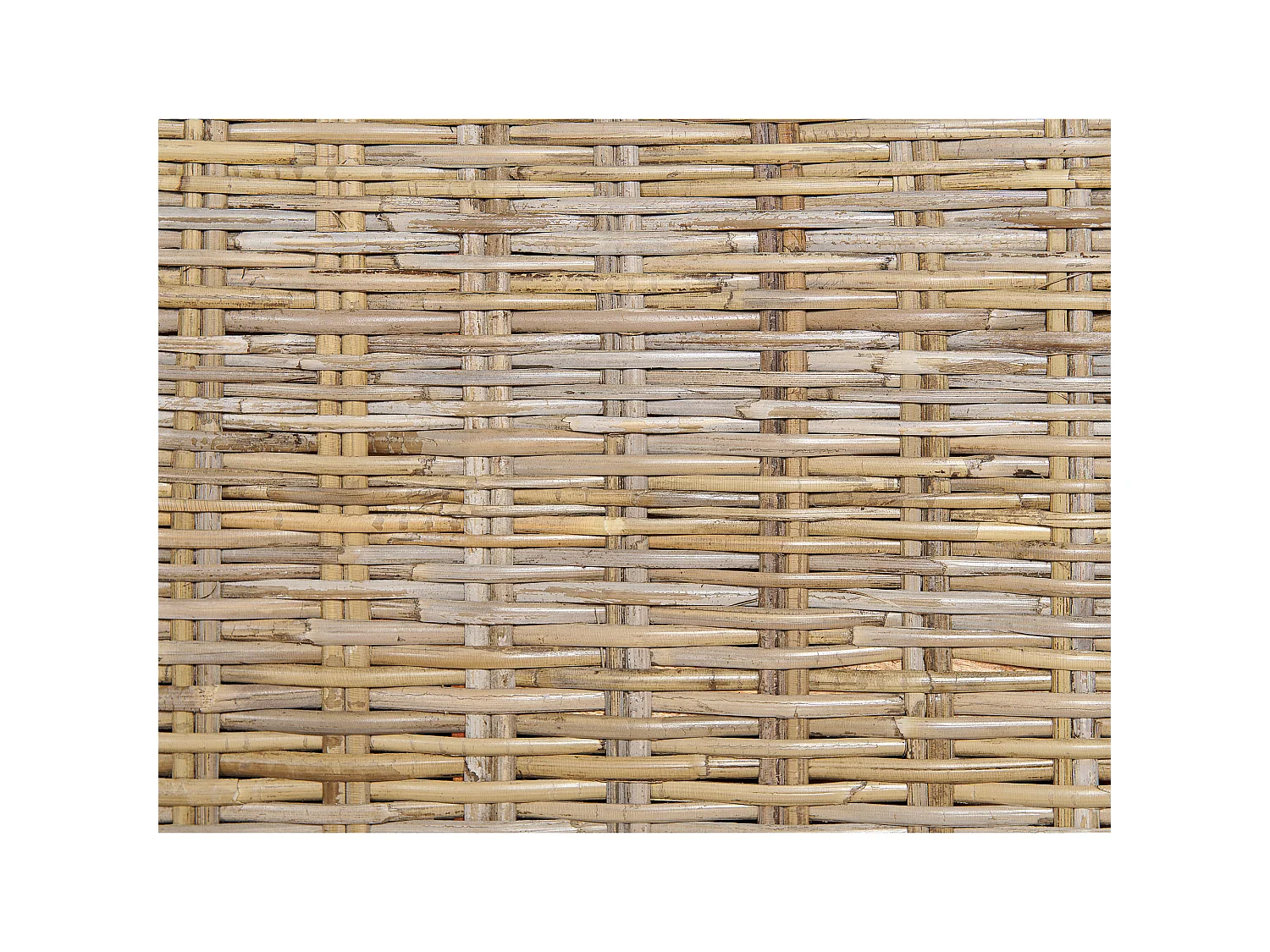 Letto Rattan SALBRIS 160 x 200 cm Naturale