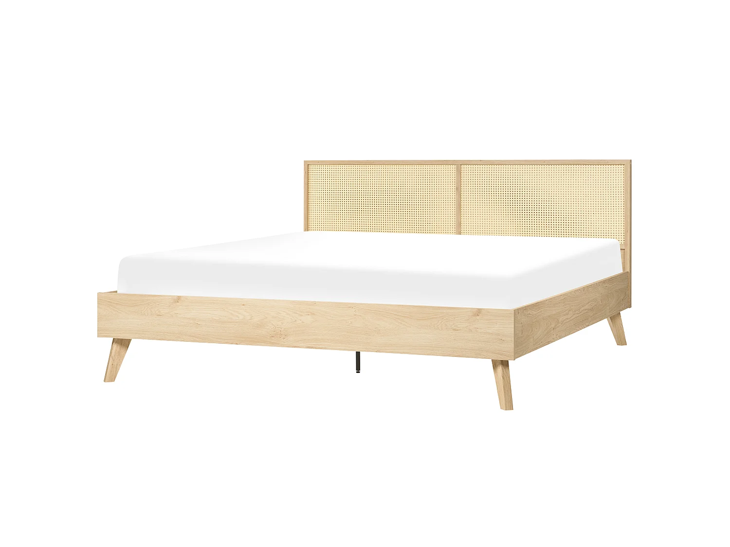 Bed Rotan MONPAZIER 180 x 200 cm Lichtbruin