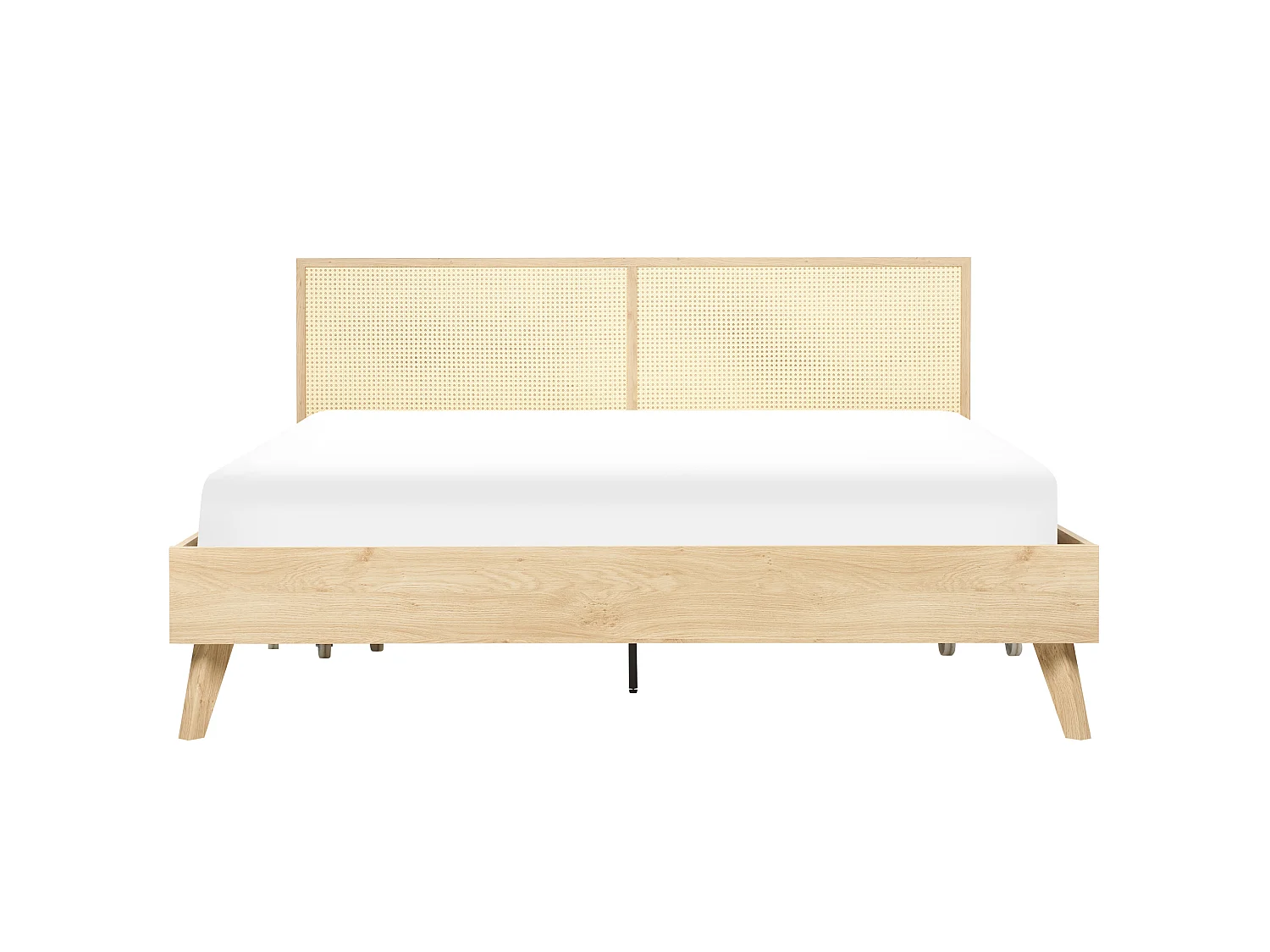 Bed Rotan MONPAZIER 180 x 200 cm Lichtbruin
